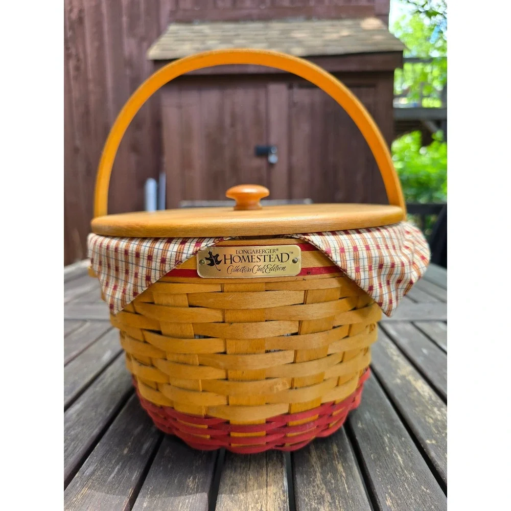 Longaberger Homestead Collection Club Edition Basket with Lid & Liner